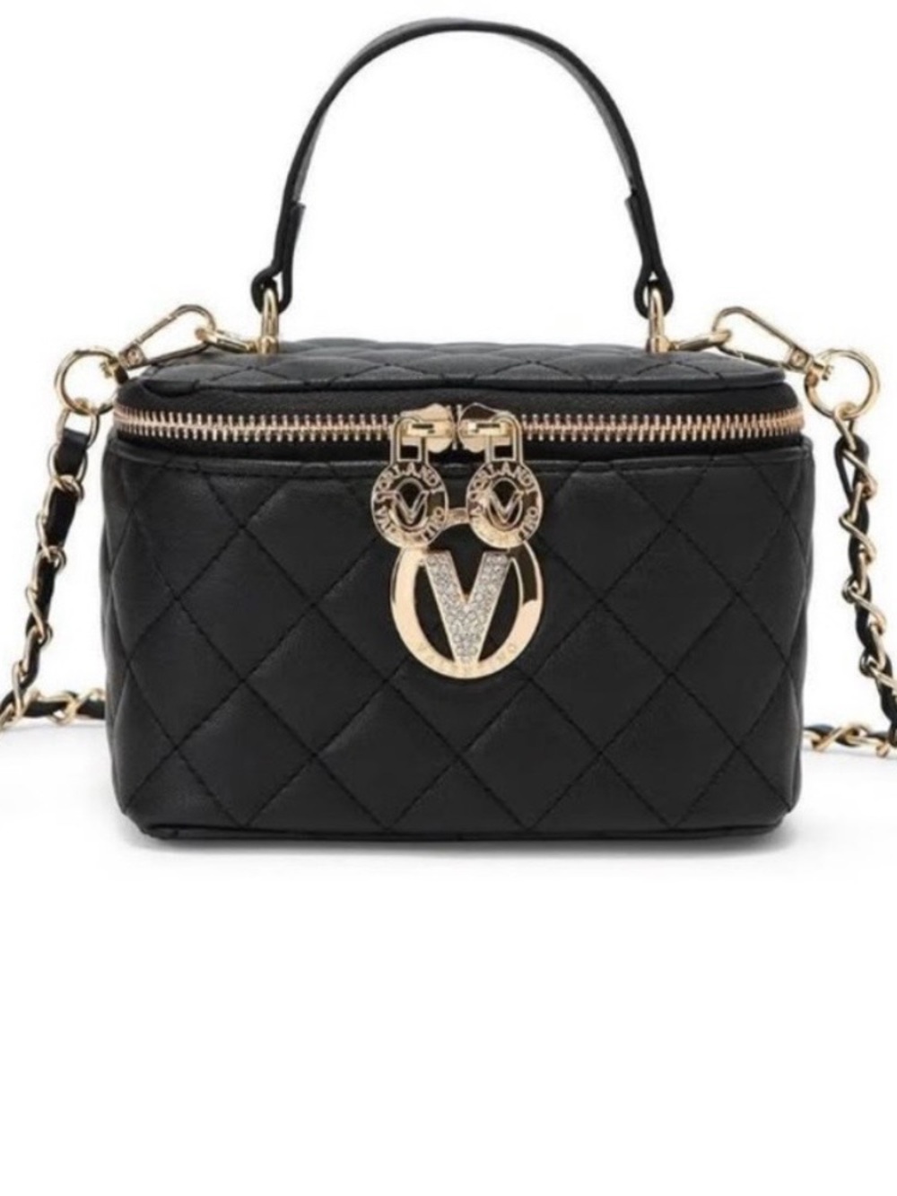 🖤 NWT EMBLEM VALINTINIO QUILTED BLACK CROSSBODY BAG! 🖤🖤